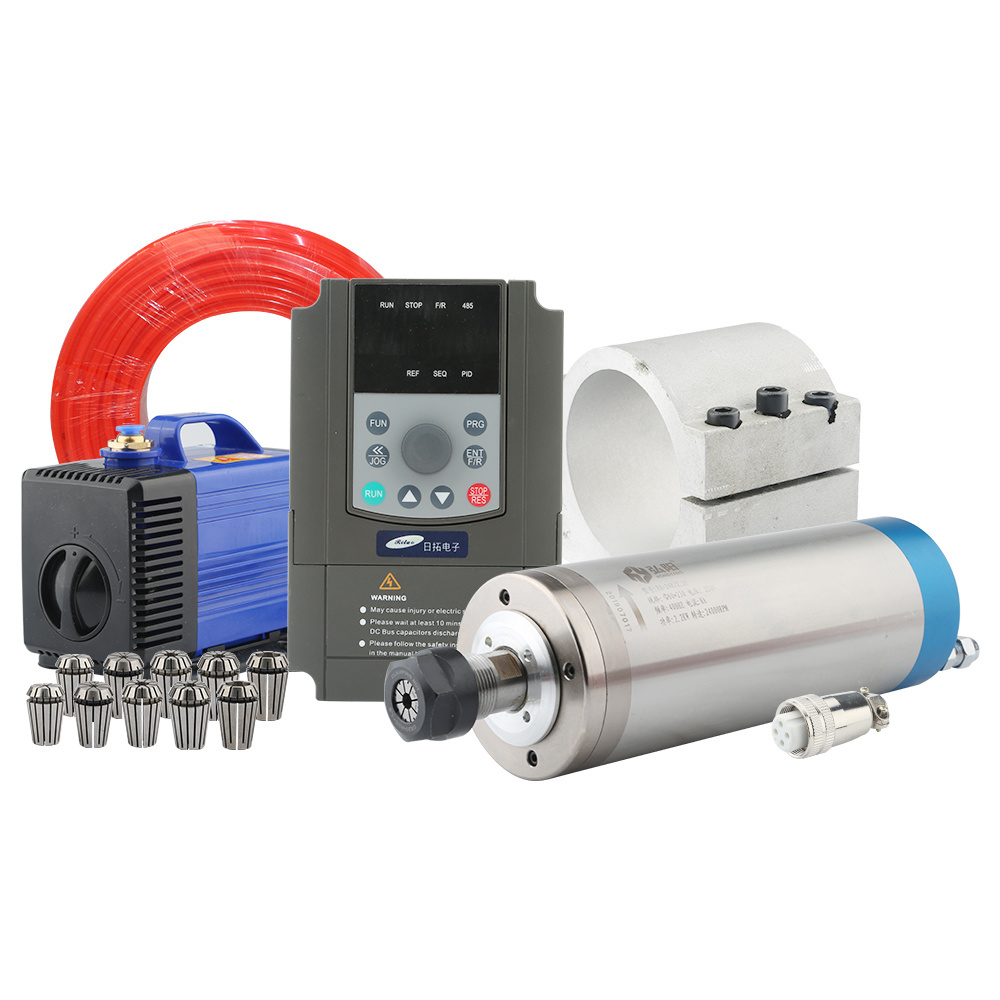 2.2Kw Water Cooled Spindle Kit Vfd - CNC-freesset 2,2 kW ER20 watergekoelde freesmotor