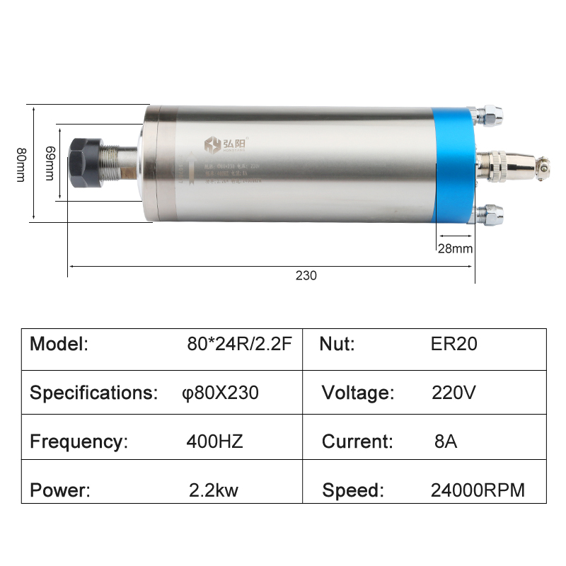 CNC-freesset 2,2 kW ER20 water - 2.2Kw Water Cooled Spindle Kit Vfd recensie en prijs